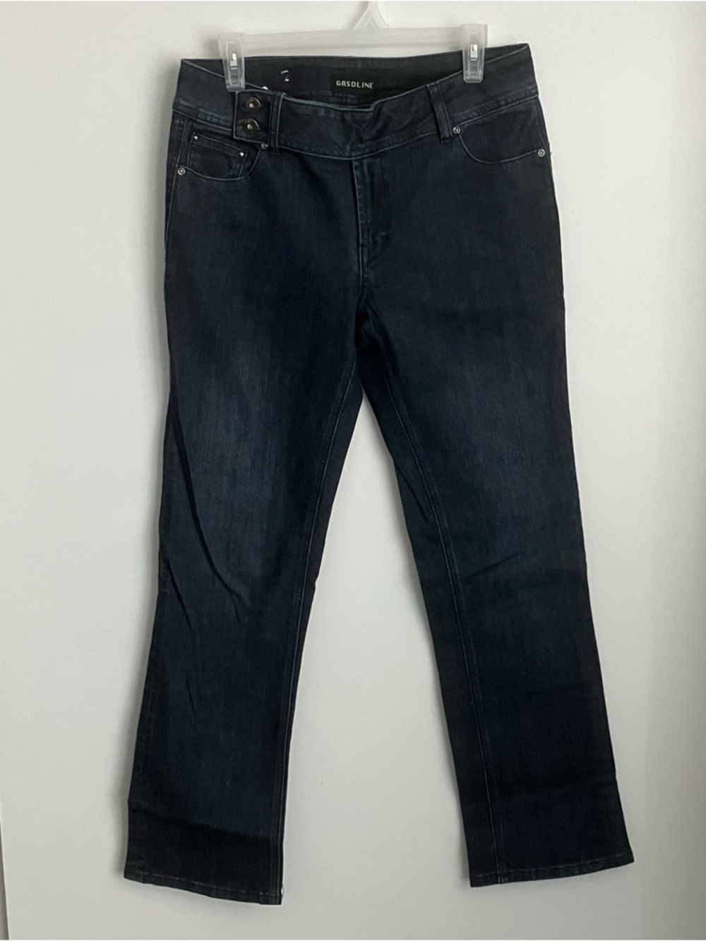 Gasoline Dark Indigo Straight-Leg Jeans